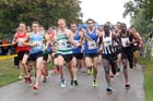 Start of the senior mens 6 stage relay at the ERRA Mens 6 and Womens 4 Stage Road Relays, Sutton Park, Birmingham Road Relays.
